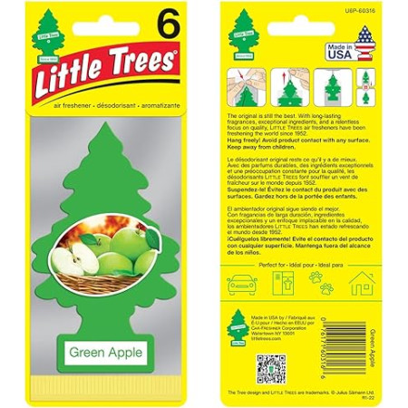 Little Trees Hanging Green Apple Paper Car Air Freshener | 10g